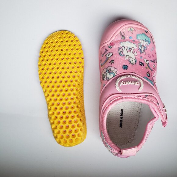 Dimerryi Kid Water Shoes Pink Lightweight Quick-Dry Non-Slip Beach Pool - Picture 10 of 12